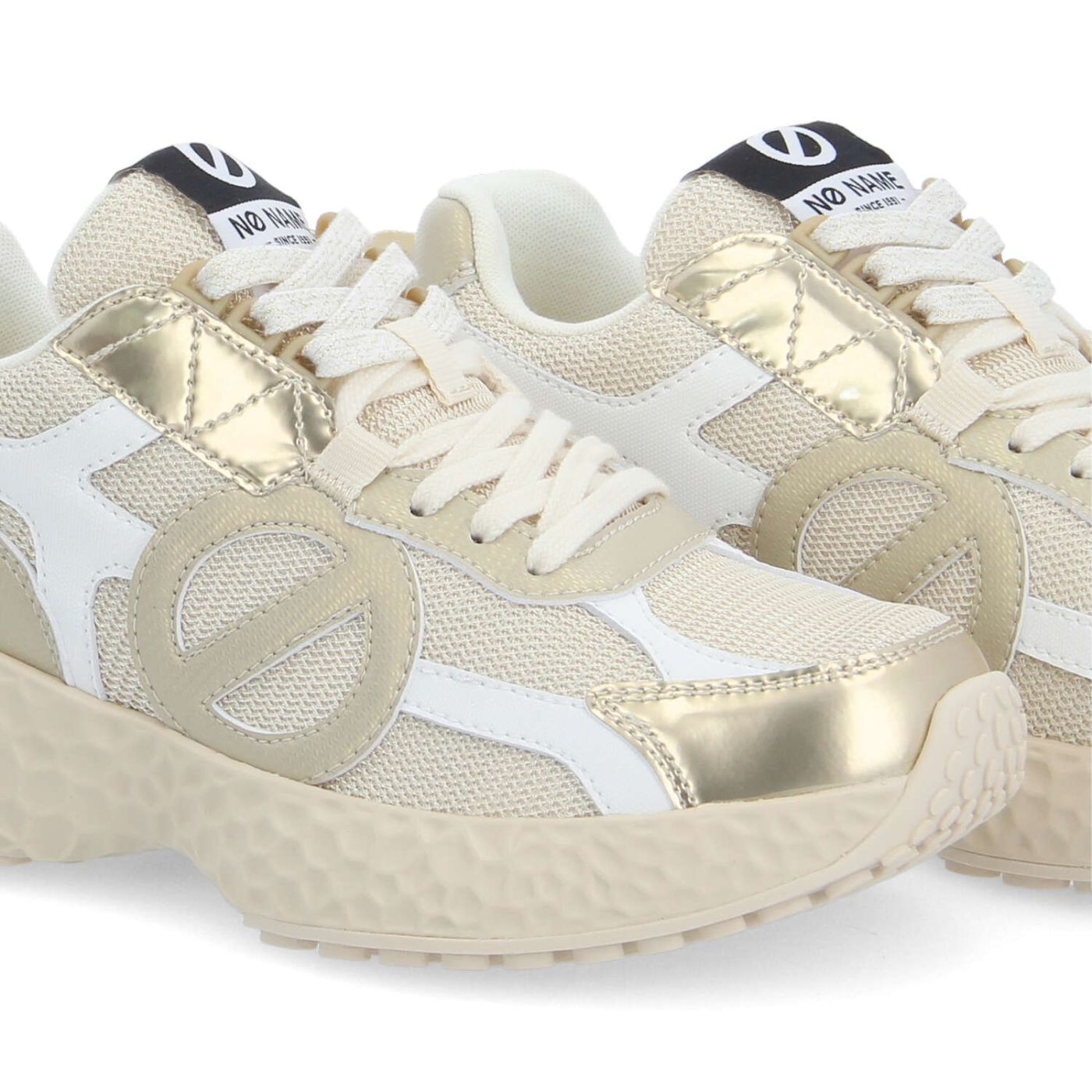 CARTER 2.0 RUNNER W - KNIT/MAT/STAMP - BEIGE/GOLD